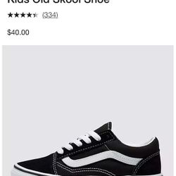 Boys Size 13 Vans Like New 