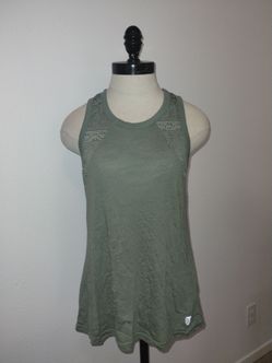 Women's Balance Collection Green Cut Out Athletic Tank Top Size Medium