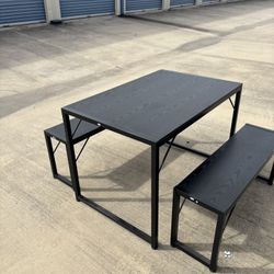 Black Wood Dining Set