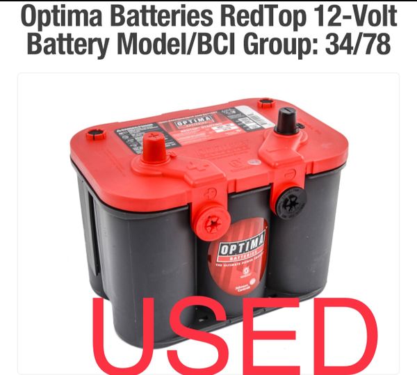 Group 34 red top optima batteries for Sale in Yuma, AZ OfferUp