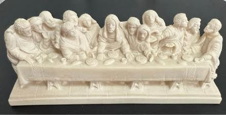 Vintage The Last Supper Sculpture Jesus Christ Apostles just $7