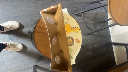 Kids Wooden Safari Animal Step Stool