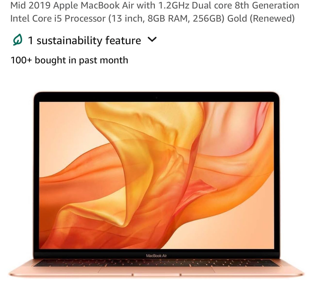 8th Generation 2019 Macbook Air 256gb Laptops Macbook Air I5