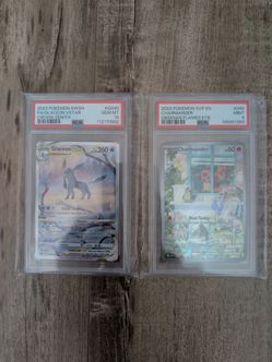 Pokemon TCG Charmander and Glaceon Slab