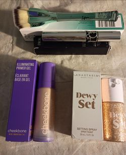 Brush, primer,and setting spray