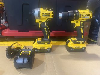Combo Dewalt Con Baterías 4.0 Y Cargador Nuevo