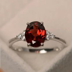 Faux Ruby Rings Sizes 5-11