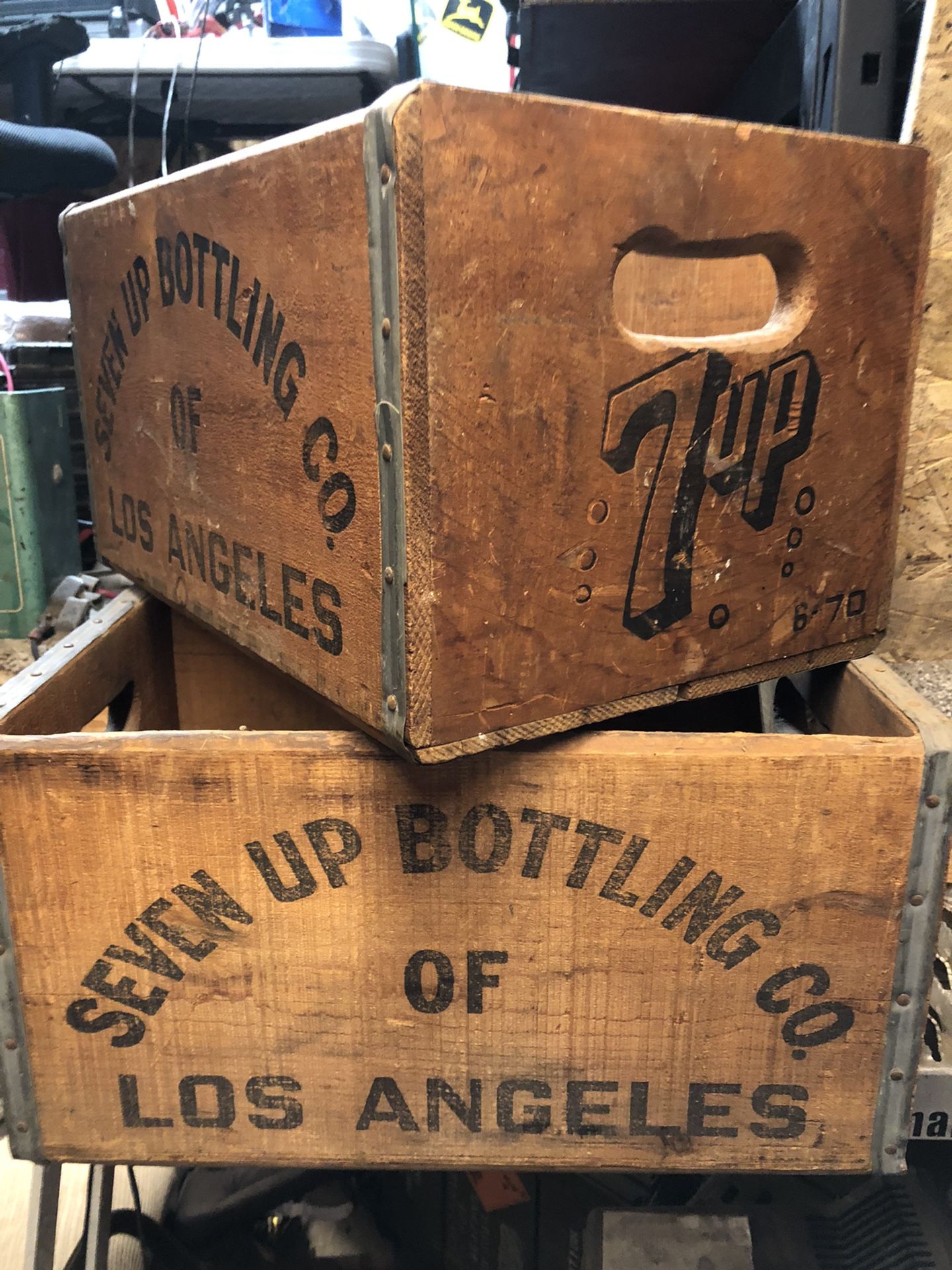 Old 7up Soda Bottle Crates Good Shape And Great Price