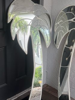 Palm Tree Shaped Decorative Wall Mirror