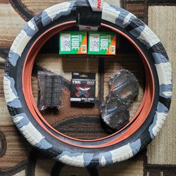 NEW Bicycle Bmx Parts Bundle 20" Black