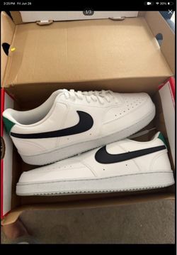 Nike Court Vision Low Top Next Nature White/Black Size 12