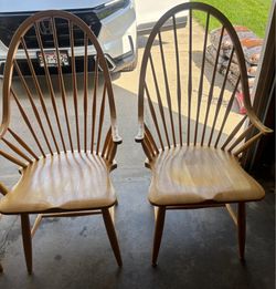 4 Mid-Century Broyhill Maple Chairs