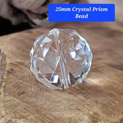 25mm Crystal Prism Bead