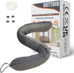 Door Draft Stopper 36 Inches Length x 4 Inches Width, Weighted Under Door Noise Blocker, Heavy Duty Under Door Draft Blocker Bottom Door Seal Noise an