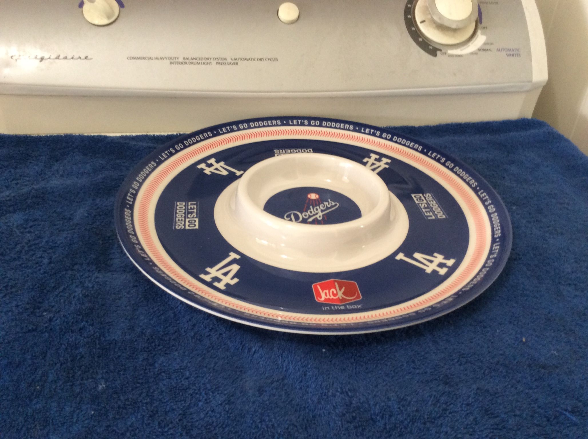Los Angeles Dodgers Chip And Dip Party Plate Tray Jack In The Box