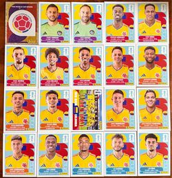 Panini FIFA World Cup 2026 Colombia Complete Team Set COL1-COL20 20 Stickers