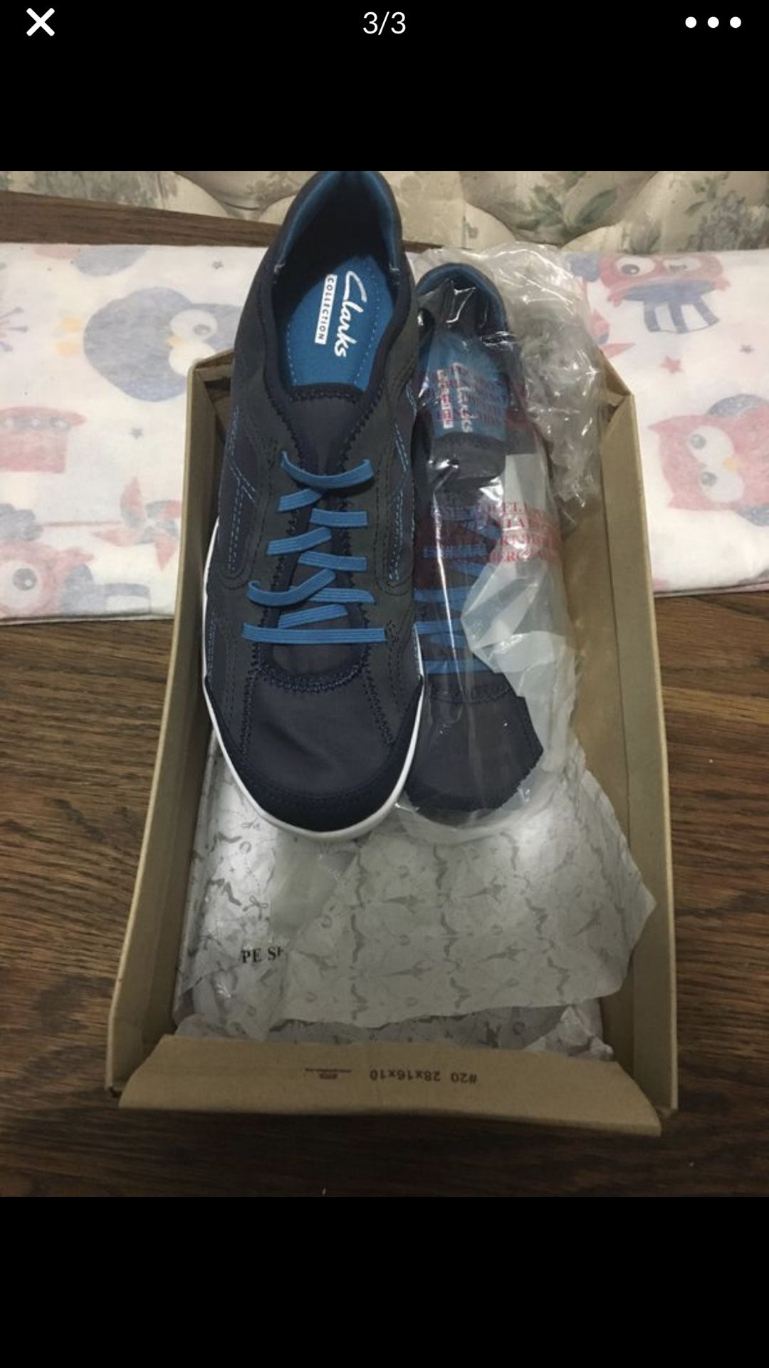 Brand Clark's women shoes with box and / dark blue size 6 for Sale in Raleigh, NC - OfferUp