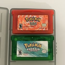Pokemon Firered And Emerald GBA AUTHENTIC