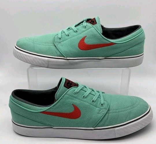 Nike SB Mens Sneakers Size 13 9Zoom Stefan Janoski Teal Green Skateboarding Sneakers Shoes