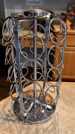 Chrome Keurig Coffee POD Holder 36 Pods 