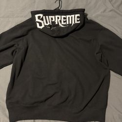 Supreme Mister Cartoon Zip Up Hooded Sweatshirt