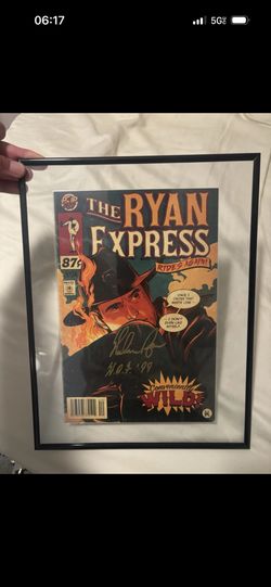 Nolan Ryan Signed Comic Cover