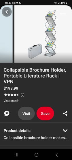 Portable Literature Stand