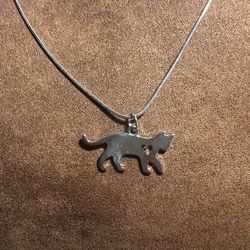 Cat Charm Necklace