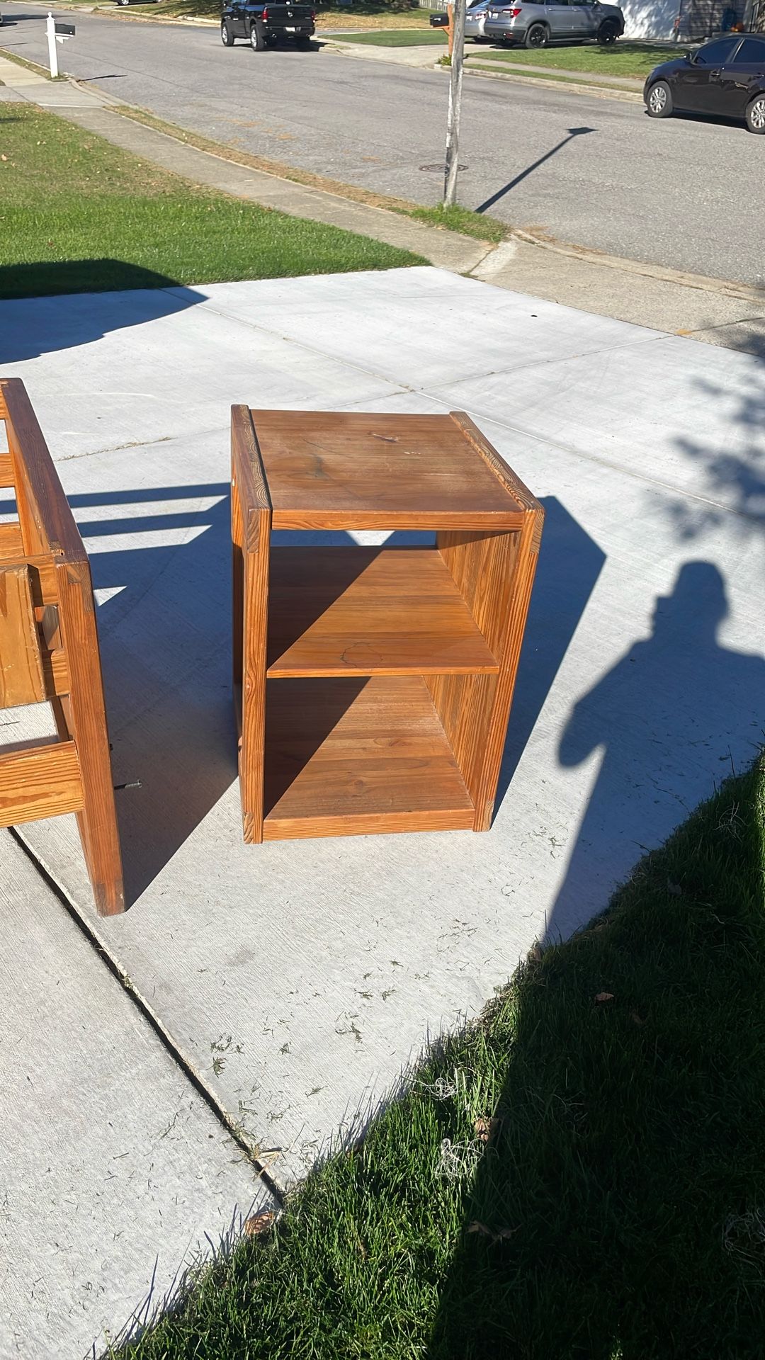 Cubbie Side Table/Shelf