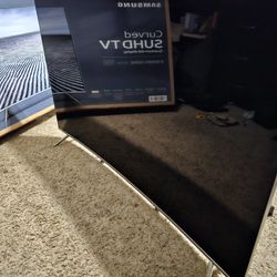Samsung 4k TV 55 Ks8500 W/ Soundbar And Rear Speakers