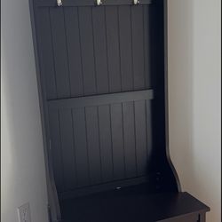 entryway hall tree with storage bench 