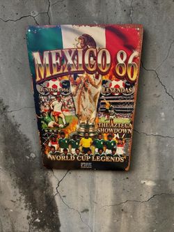 Mexico Soccer 86 Metal Sign