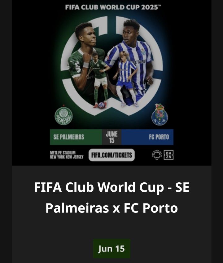 Soccer Fifa World Cup Palmeiras Vs. FC Porto