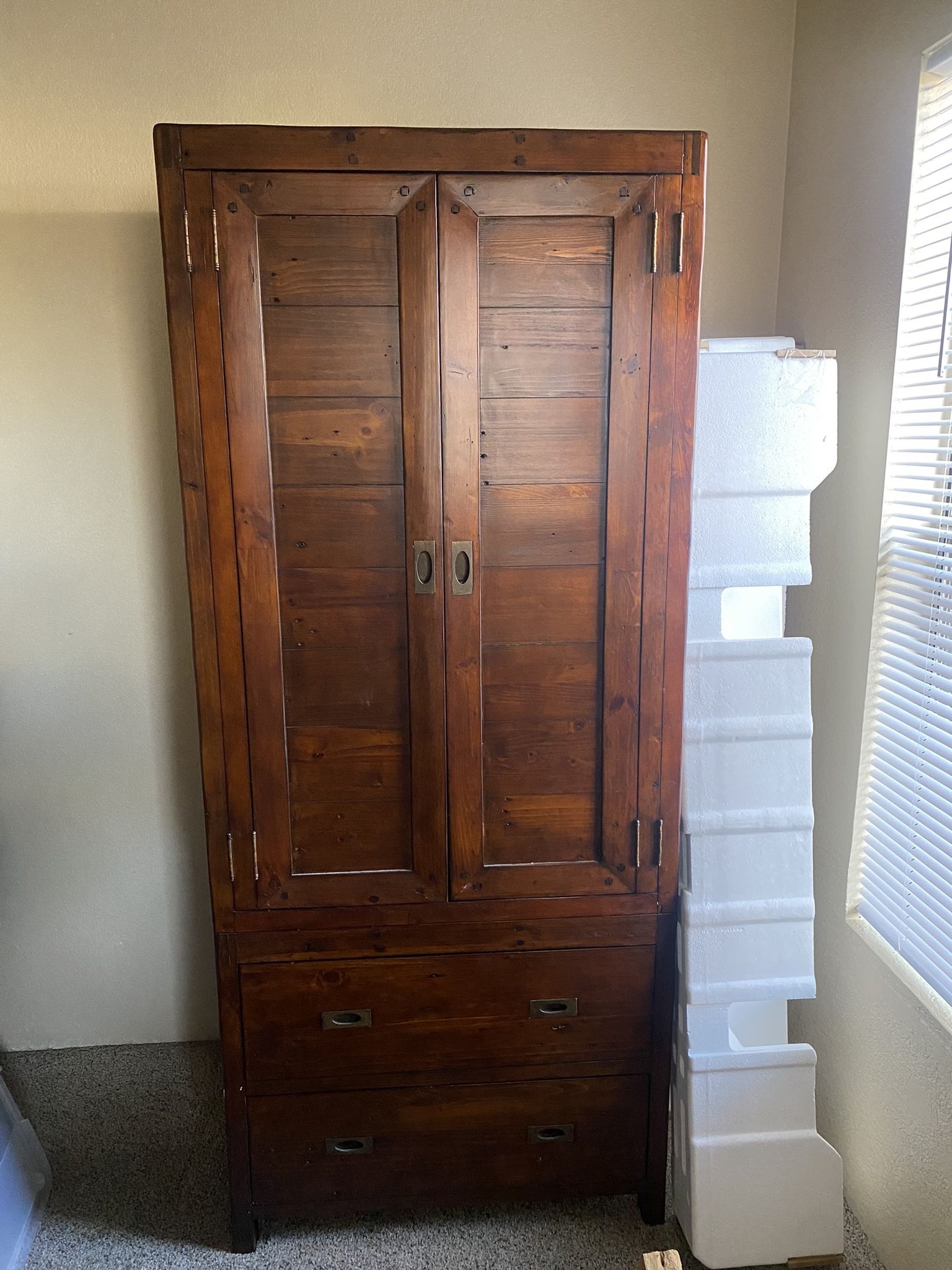 Solid Wood Armoire + Chest