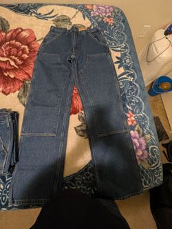 Carhartt double front Washed logger dungaree size 32/34