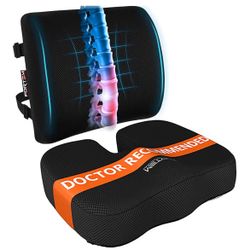 Seat Cushion & Lumbar Support Pillow