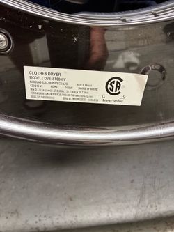 Samsung washer and electric dryer