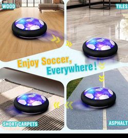 Hover Soccer Ball Kids Toy With Protective Foam Bumper And Colorful LED Lights ForBoys And Girls 3 4 5 6 7 8-12 Years, Aerodynamic Soccer Ball Hover B