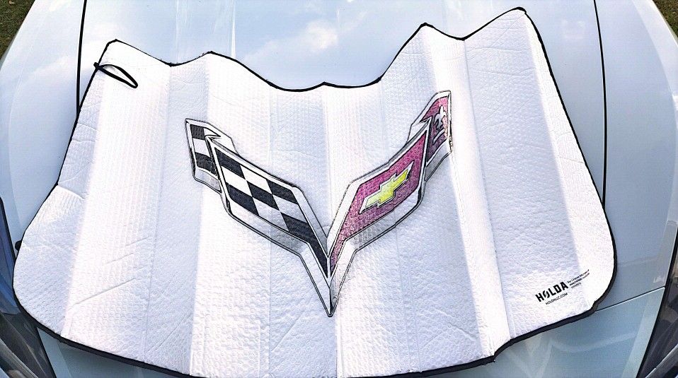 Sun visor windshield cover