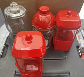 Assortment Of Glass Jars 