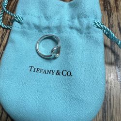 Tiffany & Co. Open Heart Ring Size 4