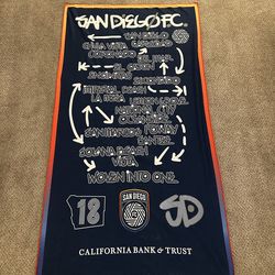 San Diego FC Beach Towel Snapdragon Stadium Hirving Lozano Dreyer SGA