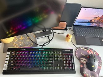 Corsair K95 RGB Keyboard and Scimitar RGB Elite Wired Mouse