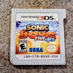Sonic Boom Fire & Ice Nintendo 3DS