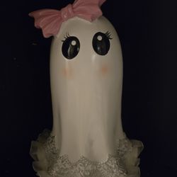 Pink Ceramic Ghost Ghoul