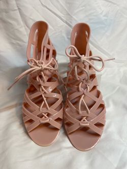 Dirty Laundry Jelly Gladiator Lace Up Sandals