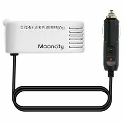 mooncity Car ozon Air Purifier, Auto Vent Clip Air Freshener Ionizer Pet Odor Eliminator- Removes Dust, Pollen, Cigarette Smoke