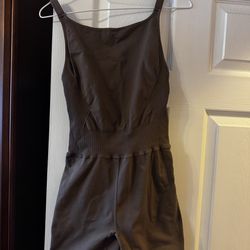 free people brown romper