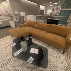 Sectional light brown