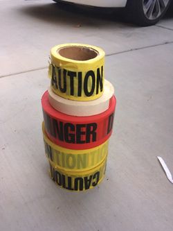 Caution and Danger tape